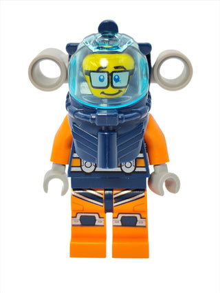 Deep Sea Diver - Male with Dark Blue Helmet, cty1170 Minifigure LEGO®   