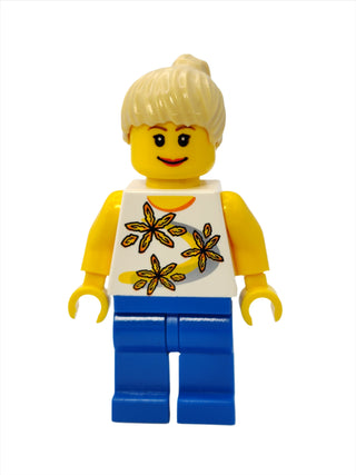 Yellow Flowers - Tan Ponytail, cty0130 Minifigure LEGO®   