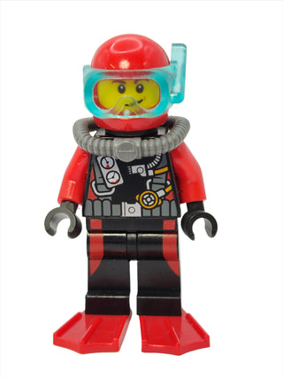 Scuba Diver - Male with Red Flippers, cty0558 Minifigure LEGO®   