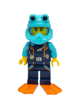 Arctic Explorer Diver - Male with Dark Blue Diving Suit, cty1609 Minifigure LEGO®   