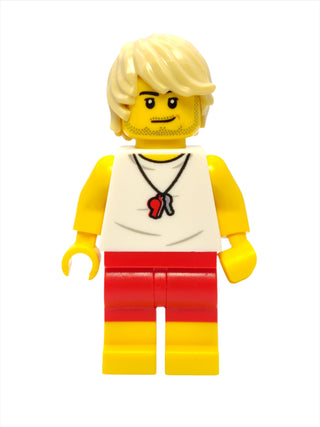 Beach Lifeguard - Male with White Shirt, cty1388 Minifigure LEGO®   