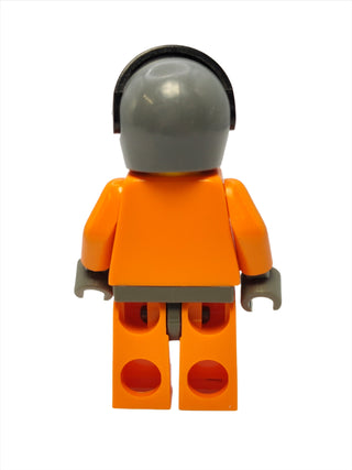 Coast Guard World City - Orange Jacket with Zipper and Dark Gray Helmet, wc013 Minifigure LEGO®   