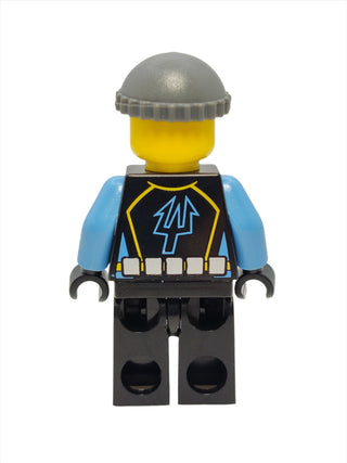 Aquaraider Diver 4 - Dark Bluish Knit Cap, aqu018 Minifigure LEGO®   