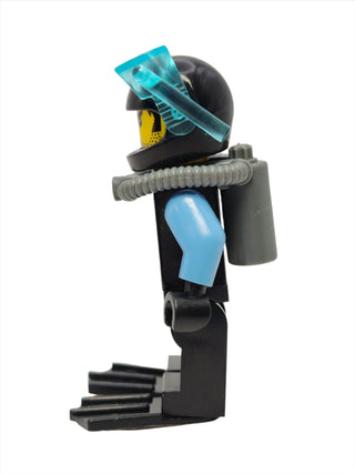 Aquaraider Diver 8 with Black Flippers, aqu023 Minifigure LEGO®   