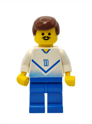 Soccer Player White & Blue Team #11, soc085 Minifigure LEGO®   