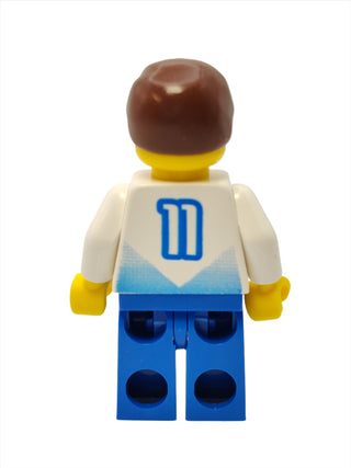 Soccer Player White & Blue Team #11, soc085 Minifigure LEGO®   