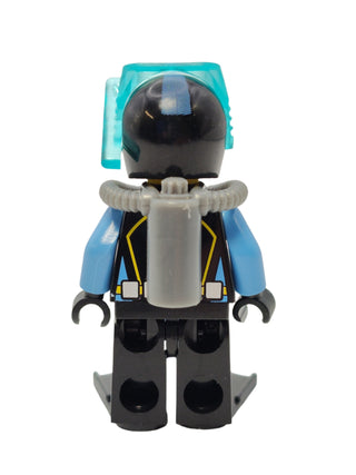 Aquaraider Diver 1 with Black Flippers, aqu015a Minifigure LEGO®   