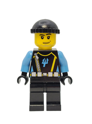 Aquaraider Diver 5 - Black Knit Cap, aqu019 Minifigure LEGO®   