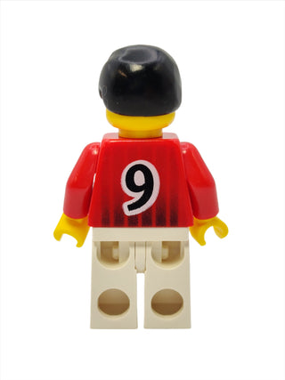 Soccer Player - Red and White Team with Number 9, soc088 Minifigure LEGO®   