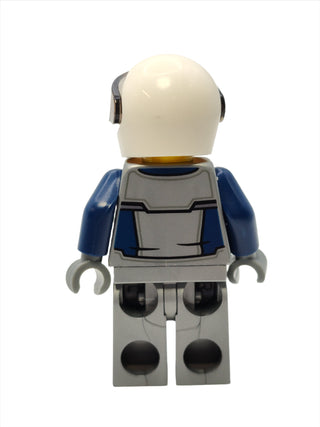 Race Car Driver - Dark Blue and Flat Silver Racing Suit, cty1593 Minifigure LEGO®   