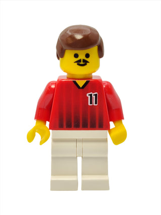 Soccer Player - Red and White Team with Number 11, soc090 Minifigure LEGO®   