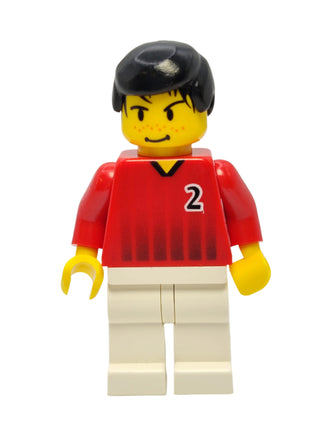 Soccer Player - Red and White Team #2, soc086 Minifigure LEGO®   