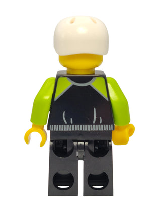 Cyclist - Lime and Black Jacket, cty0658 Minifigure LEGO®   