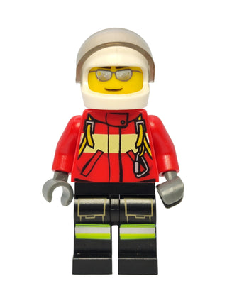 Pilot Male - Red Fire Suit with Carabiner, cty0349 Minifigure LEGO®   