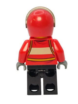 City Pilot Male - Red Fire Suit with Carabiner, cty0678 Minifigure LEGO®   