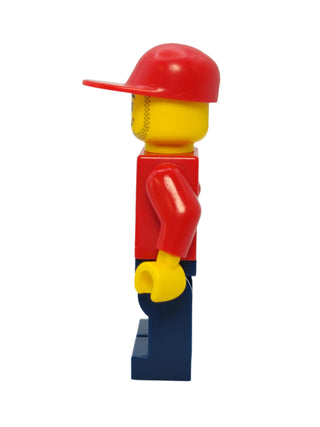 Red Jacket with Zipper Pockets and Classic Space Logo - Red Cap, cty0142 Minifigure LEGO®   