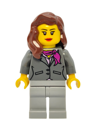 Dark Bluish Gray Jacket with Magenta Scarf, cty0419 Minifigure LEGO®   