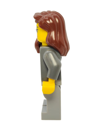 Dark Bluish Gray Jacket with Magenta Scarf, cty0419 Minifigure LEGO®   