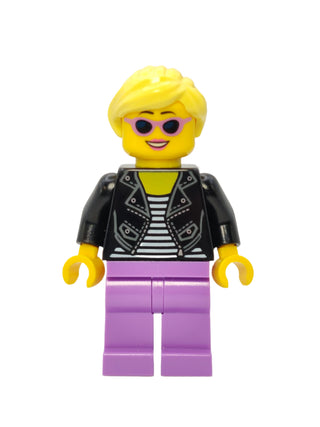 Woman - Black Leather Jacket, idea081 Minifigure LEGO®   