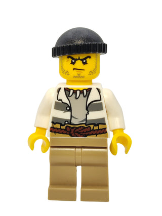 Swamp Police - Crook Male with Dark Bluish Gray Knit Cap, cty0515 Minifigure LEGO®   