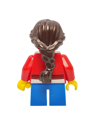 Sweater Cropped with Bow and Ponytail Long French Braided, cty0339 Minifigure LEGO®   