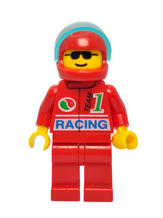 Octan - Racing Red Helmet with Trans-Light Blue Visor, oct030 Minifigure LEGO®   