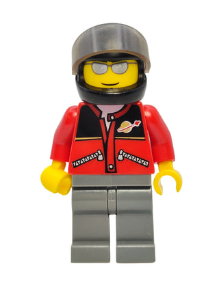 Red Jacket with Zipper Pockets and Classic Space Logo, twn060 Minifigure LEGO®   