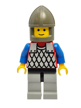 Scale Mail - Red with Blue Arms and Dark Gray Chin-Guard, cas158 Minifigure LEGO®   