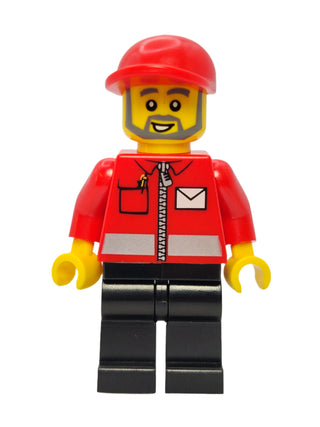 Post Office White Envelope and Gray Beard, post008 Minifigure LEGO®   