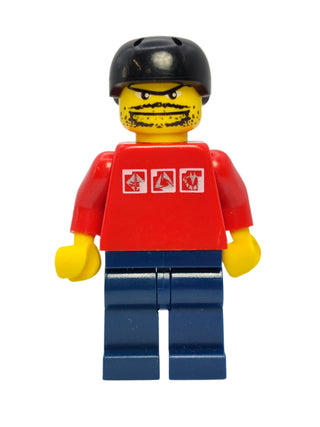 Skateboarder - Red Shirt with Silver Logos, gg001 Minifigure LEGO®   