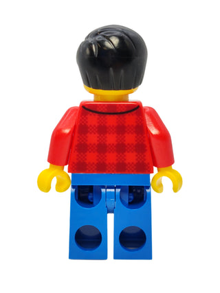 Male - Red Plaid Flannel Shirt with Beard, cty0664 Minifigure LEGO®   