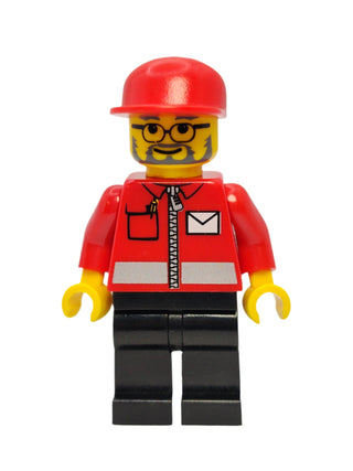 Post Office White Envelope and Stripe - Beard and Glasses, post006 Minifigure LEGO®   