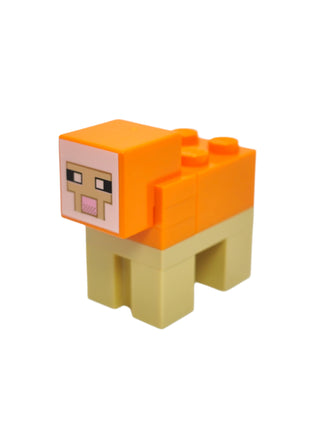 Minecraft Sheep Orange, minesheep15 Minifigure LEGO®   