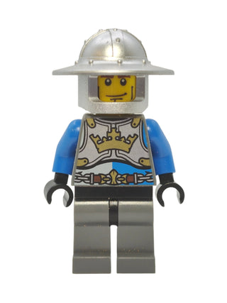 King's Knight Breastplate with Crown and Chain Belt - Cheek Lines, cas520 Minifigure LEGO®   