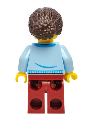 Mom - Bright Light Blue Jacket over White Shirt with Coral Flowers, cty1664 Minifigure LEGO®   