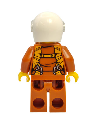 Pilot - Dark Orange Jumpsuit with Black and Silver Sunglasses, twn364 Minifigure LEGO®   