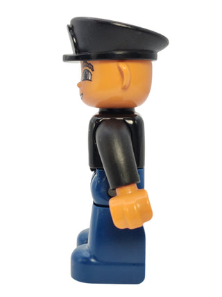 Duplo Figure Police - Black Top with Badge, 47394pb107 Minifigure LEGO®   