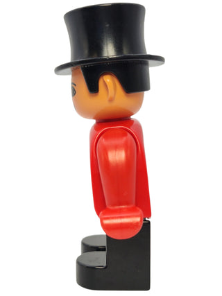 Duplo Figure Circus Ringmaster - no White in Eyes Pattern, 4555pb036a Minifigure LEGO®   