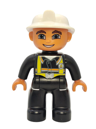 Duplo Figure Fireman - White Helmet, 47394pb122 Minifigure LEGO®   