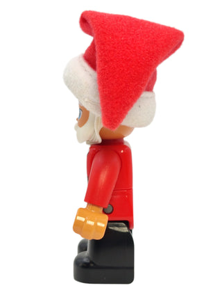 Duplo Figure Santa - Red Top with Belt and White Fur Trim Pattern, 47394pb228 Minifigure LEGO®   