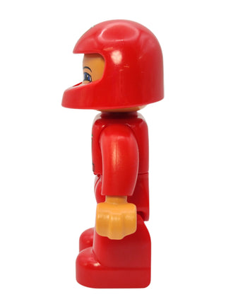 Duplo Figure Male - Red Top with Ferrari / Shell / Vodafone Pattern, 47394pb009 Minifigure LEGO®   