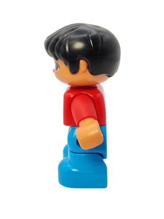 Duplo Figure Boy - Red Top with Space Rocket Ship, 47205pb038 Minifigure LEGO®   