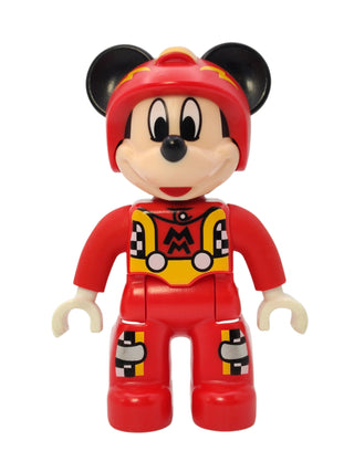 Duplo Figure Mickey Mouse - Red Race Driver Jumpsuit, 47394pb232 Minifigure LEGO®   