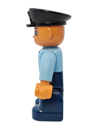 Duplo Male Police - Light Blue Top with Badge and Tie, 47394pb141 Minifigure LEGO®   