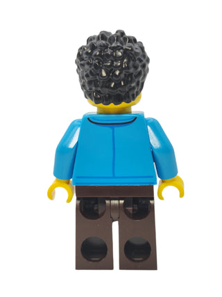 Cozy House Resident - Jacket with Classic Space Logo and Black Short Coiled Hair, cty1583 Minifigure LEGO®   