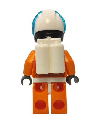 Astronaut - Orange Spacesuit with Dark Bluish Gray Lines and Freckles, cty1008 Minifigure LEGO®   