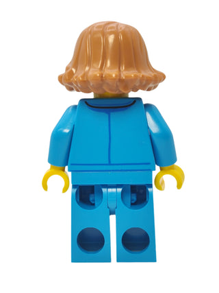 Space Scientist - Dark Azure Jumpsuit with Glasses and Open Mouth Smile, twn479 Minifigure LEGO®   