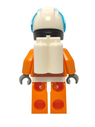 Astronaut - Orange Spacesuit with Dark Bluish Gray Lines and Moustache, cty1061 Minifigure LEGO®   