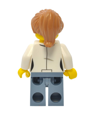 Ocean Researcher - White Jacket with Glasses and Medium Nougat Hair, cty1167 Minifigure LEGO®   