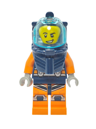 Deep Sea Diver - Dark Blue Helmet and Lopsided Grin, cty1164 Minifigure LEGO®   